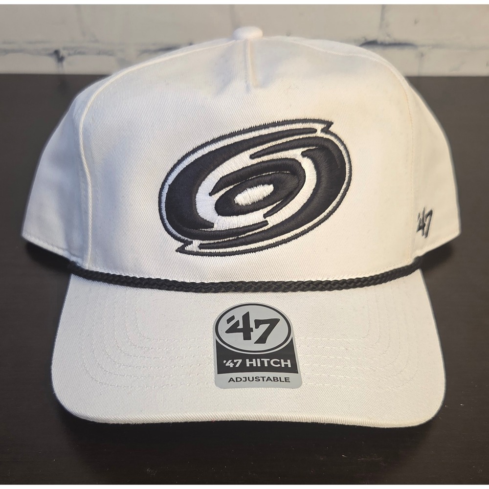 47 Carolina Hurricanes White Rope Hitch Adjustable Snapback Hat NHL